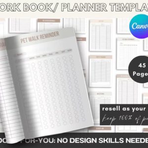 🐾 Ultimate Pet Care Planner Bundle (PLR + MRR) | Editable Digital Download