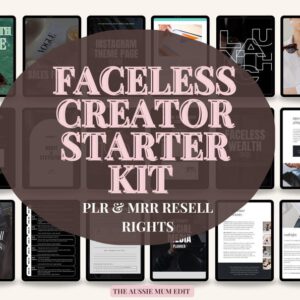 Faceless Creator Starter Kit – DFY Canva Templates, PLR & MRR Products to Start Earning Passive Income