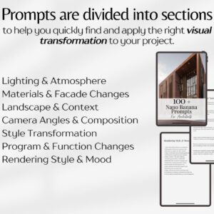 Nano Banana Prompts for Architects | AI Rendering Prompts, Architecture Templates & Design Guide