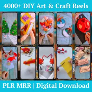 4000+ Viral DIY Art & Craft Reels | PLR + MRR Ready-to-Use Content for TikTok, Instagram & YouTube