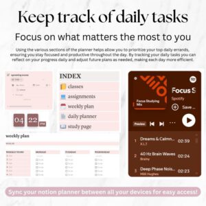 📚 Notion Student Planner 2026 | Complete Academic Dashboard + Notes System (MRR License)