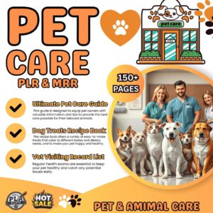 🐾 Ultimate Pet Care Planner Bundle (PLR + MRR) | Editable Digital Download