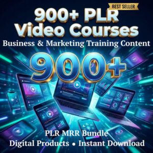 900+ Business Courses Mega Bundle – Online Training Library with PLR & MRR Rights