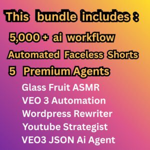 5000+ n8n Automations + AI Faceless Video Generator Agents 🚀 Powered by ChatGPT