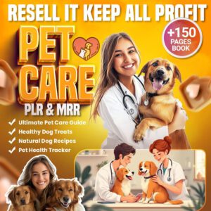 🐾 Ultimate Pet Care Planner Bundle (PLR + MRR) | Editable Digital Download