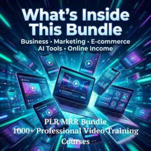 900+ Business Courses Mega Bundle – Online Training Library with PLR & MRR Rights