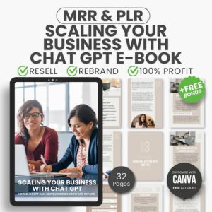 AI-Powered Business Growth: ChatGPT Marketing Guide (Ready-to-Resell MRR Ebook)