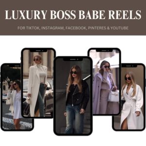 2000+ Viral Luxury Boss Babe Reels | Faceless Marketing Bundle with Resell Rights (MRR + PLR)