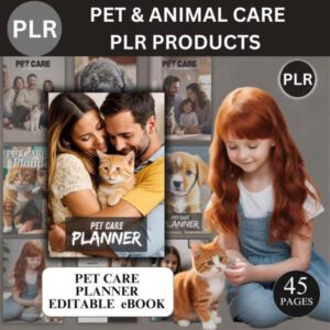🐾 Ultimate Pet Care Planner Bundle (PLR + MRR) | Editable Digital Download
