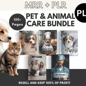 🐾 Ultimate Pet Care Planner Bundle (PLR + MRR) | Editable Digital Download